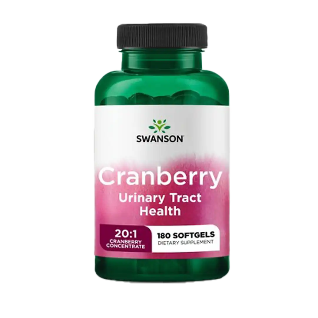 Swanson Cranberry 20:1 800mg Softgels, 180's