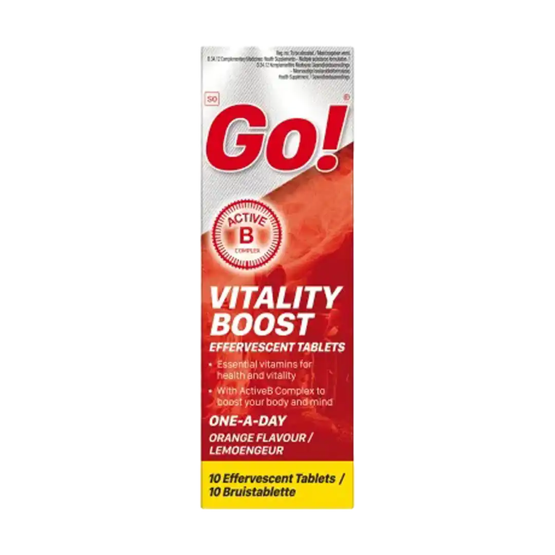 Go! Vitality Boost Effervescent Tablets, 10's