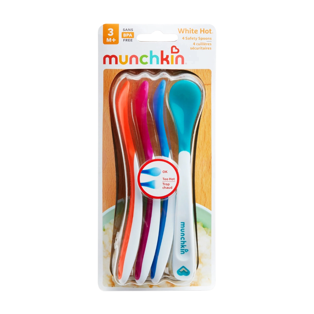 Munchkins White Hot Spoons 4 pack
