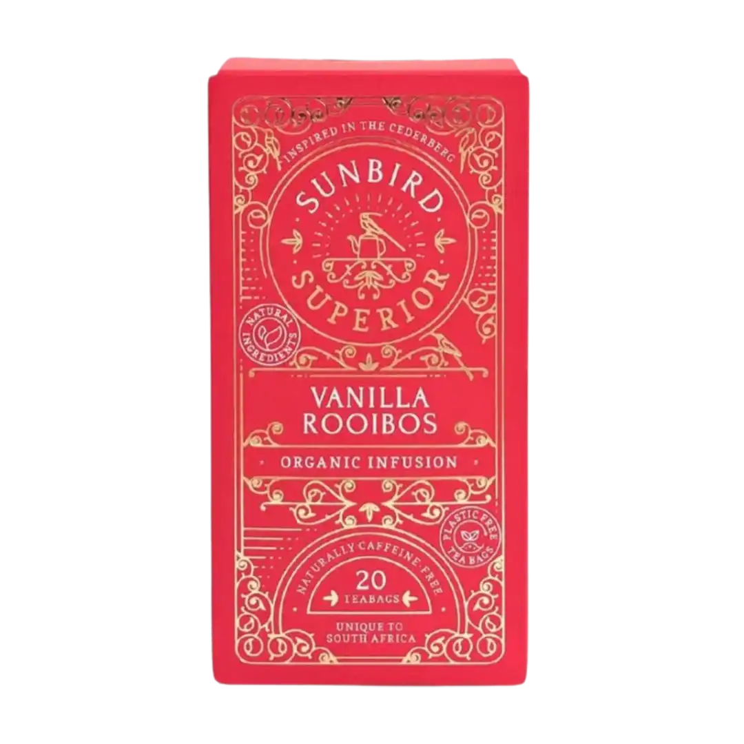 Sunbird Superior Organic Vanilla Rooibos, 20's