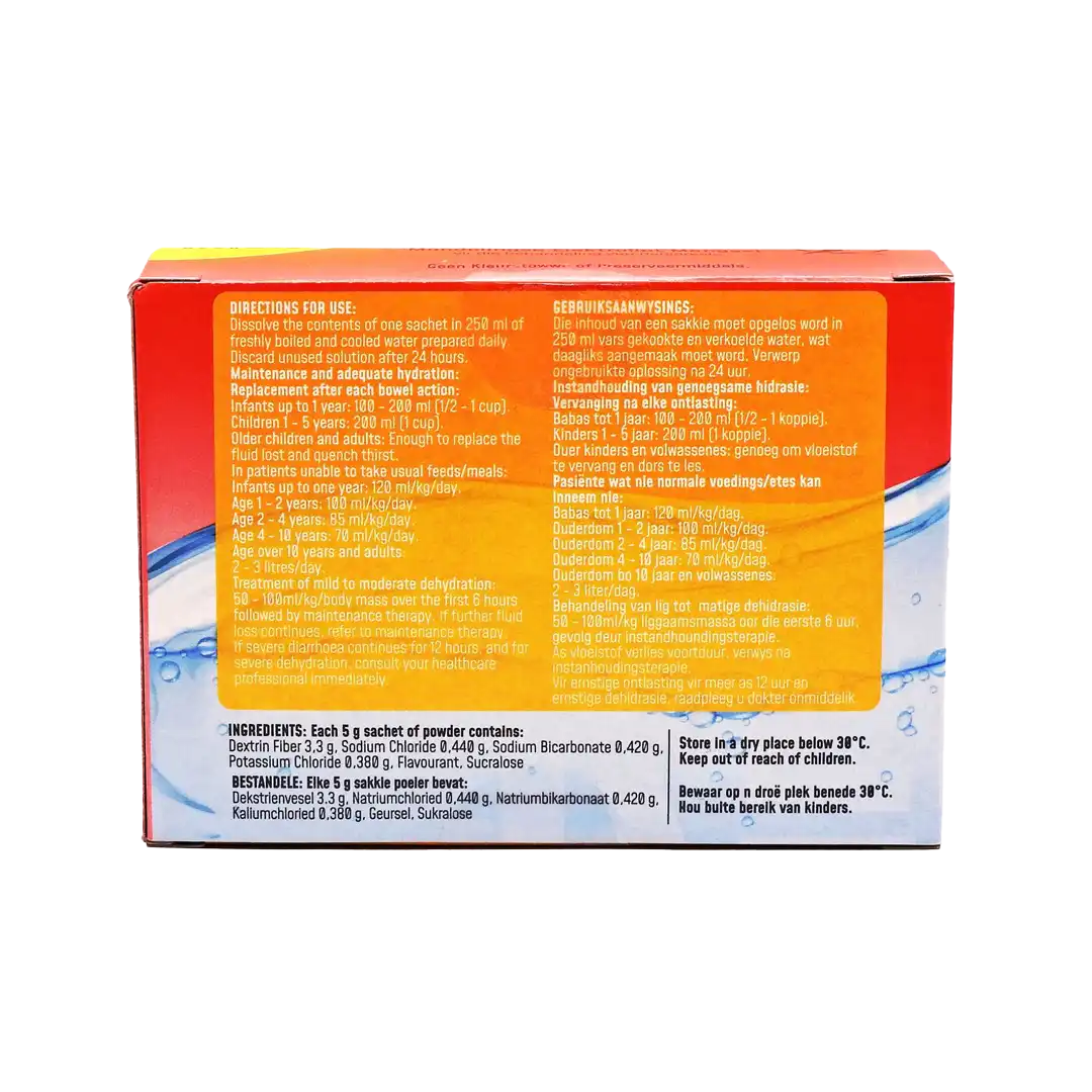 Relectrol Oral Electrolyte Mixture Sugar Free Orange/Grapefruit Sachet, 5g x 6's