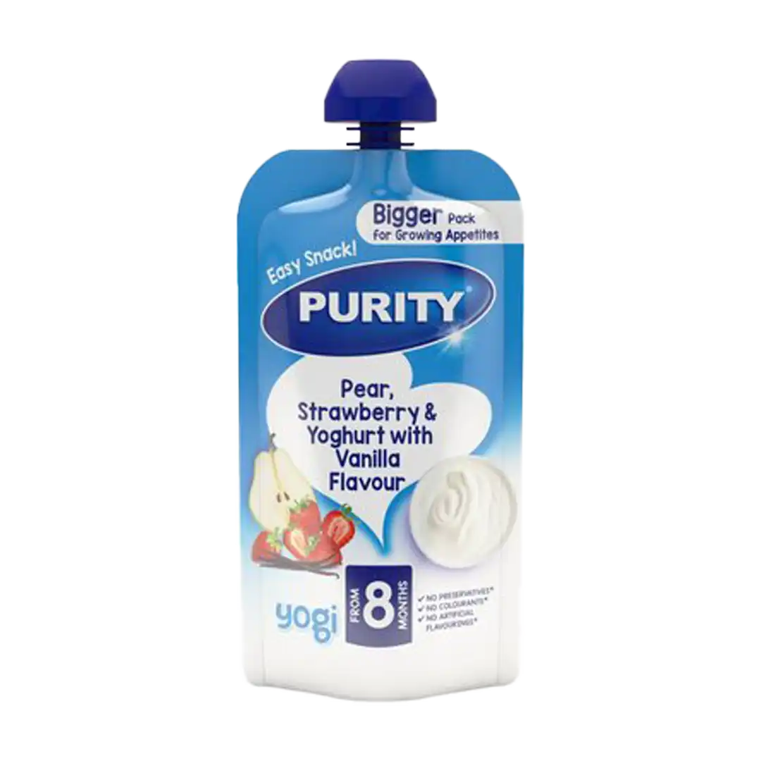 Purity Pear, Yoghurt, Strawberry & Vanilla, 150ml