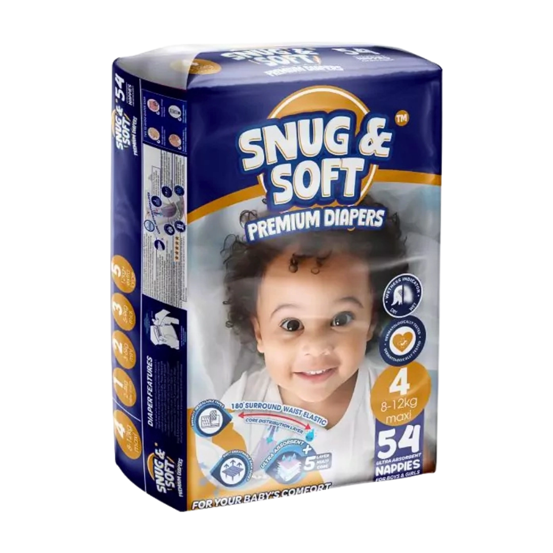 L’il Masters Maxi Snug & Soft Premium Diapers Size 4, 54's