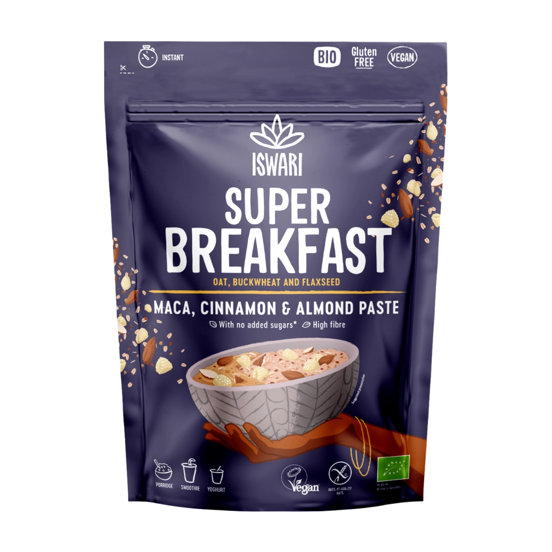 Iswari Super Breakfast Maca, Cinnamon and Almond paste, 360g
