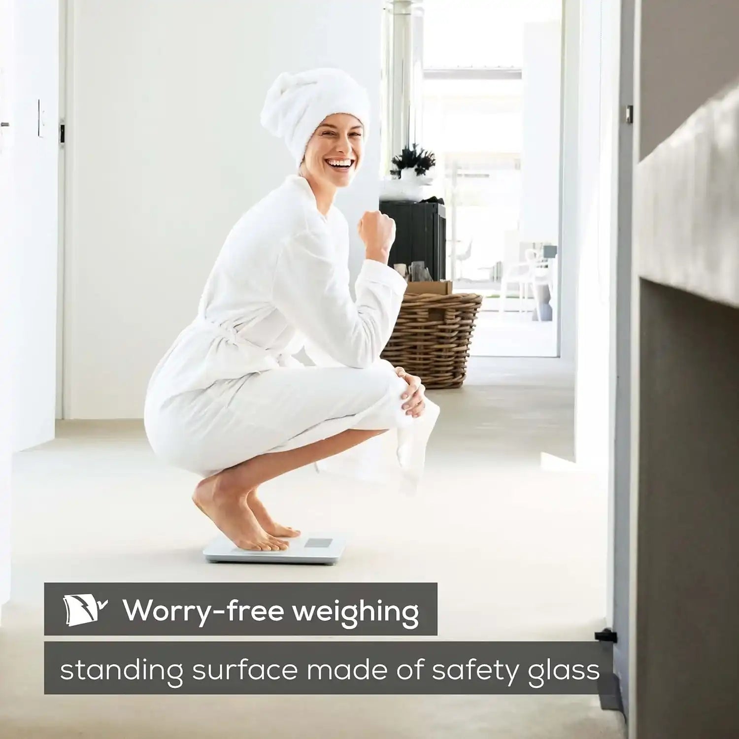 Beurer Germany GS 120 Elegant Mirror Effect Bathroom Scale