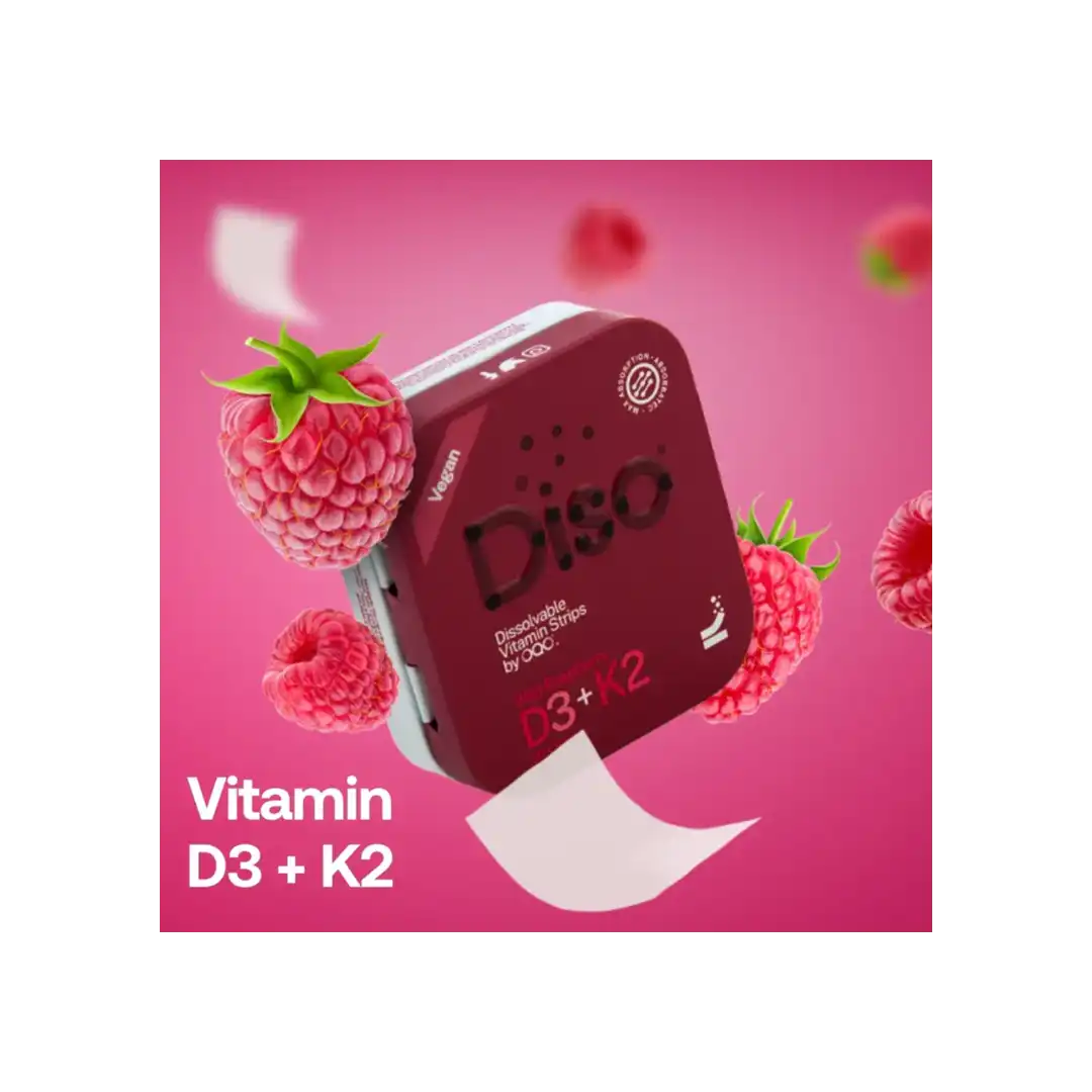 Diso D3 + K2 Vitamin Strips, 30's