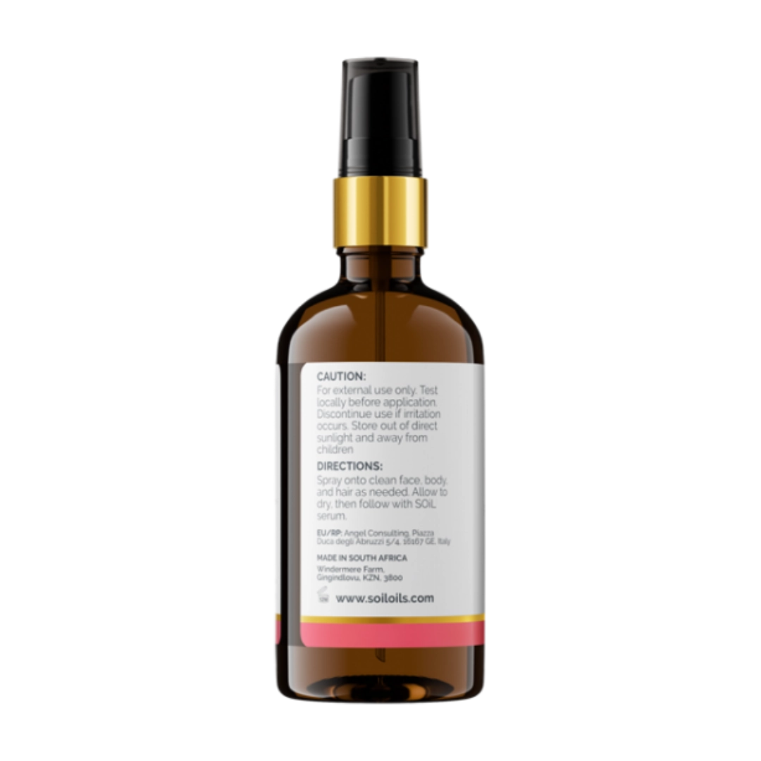 Soil Organic Rose Geranium Facial Mist, 100ml