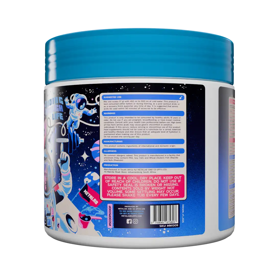 Metalab Moonwalk Premium Amino Acids & Electrolytes Cherry Limeade, 425g