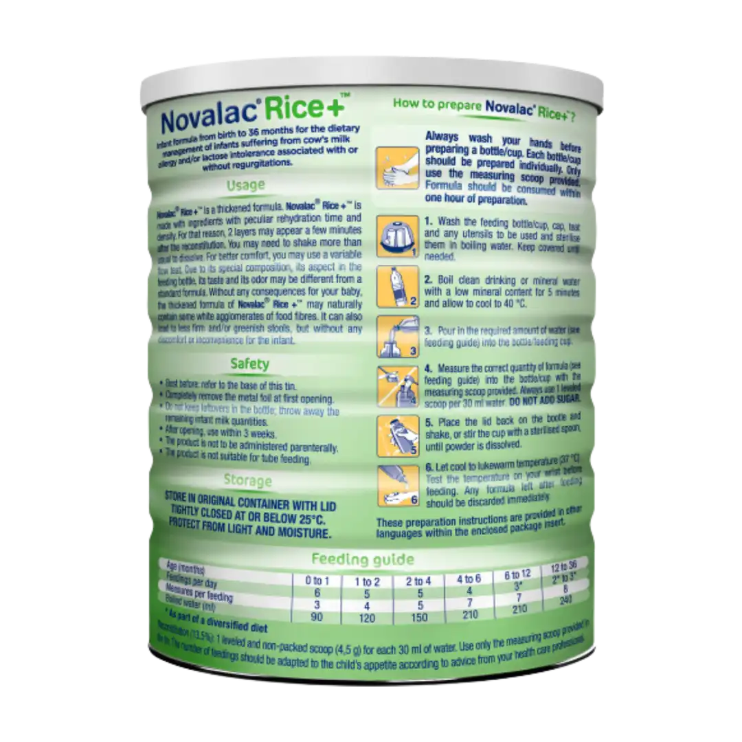 Novalac Rice+ Formula, 800g