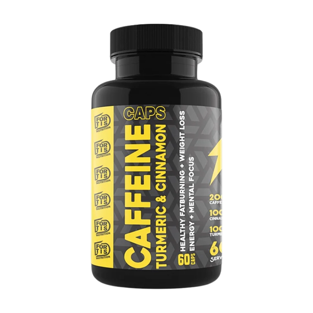 Fortis Nutrition Caffeine, Turmeric and Cinnamon, 60's