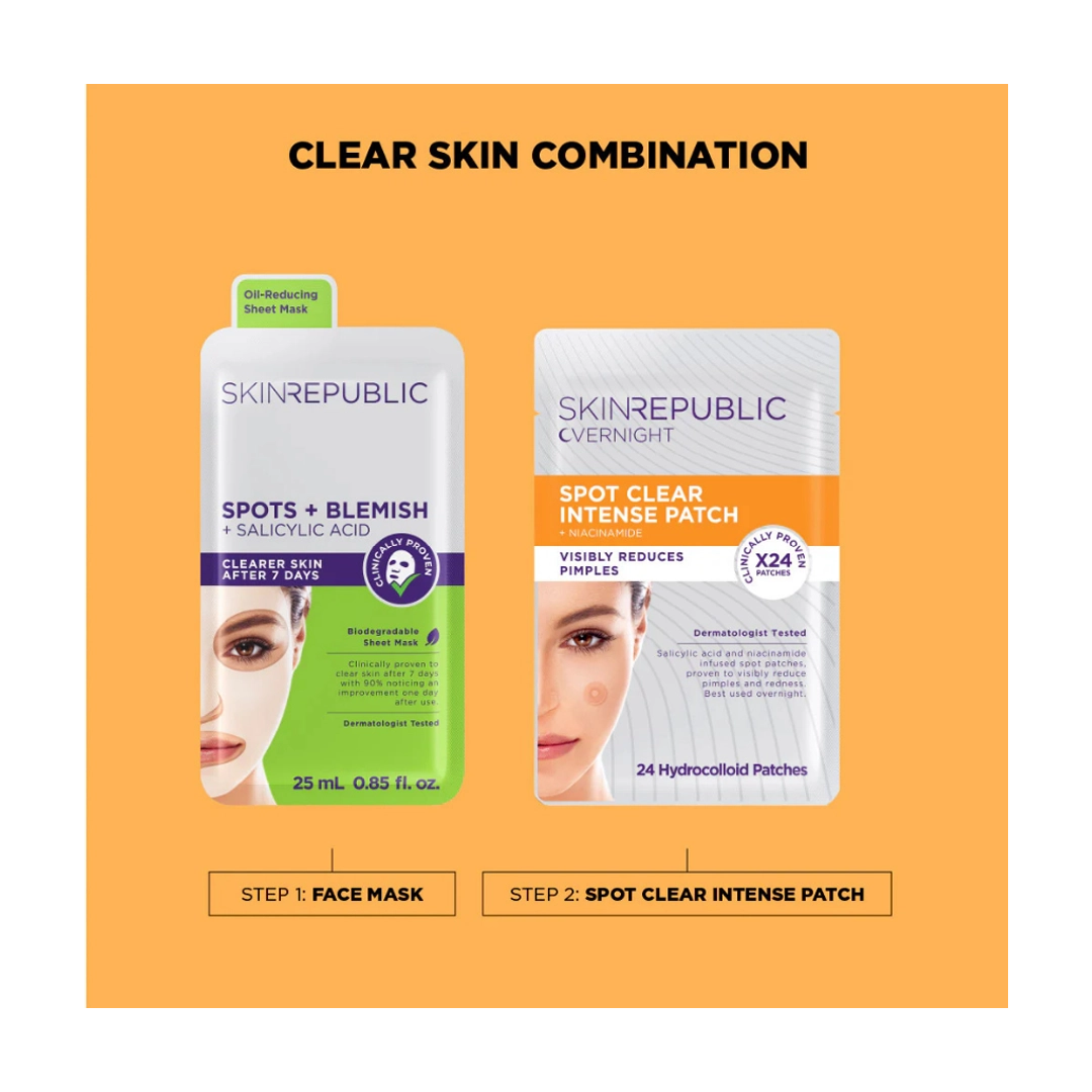 Skin Republic Spot Clear Intense Patch + Niacinamide, 24 Patches