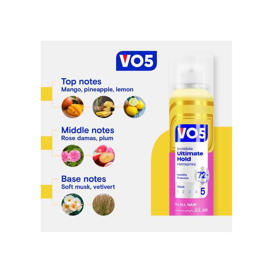 VO5 Ultimate Hold Hairspray, 400ml
