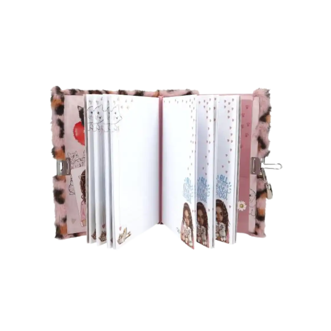 TOPModel Fur Diary with Lock