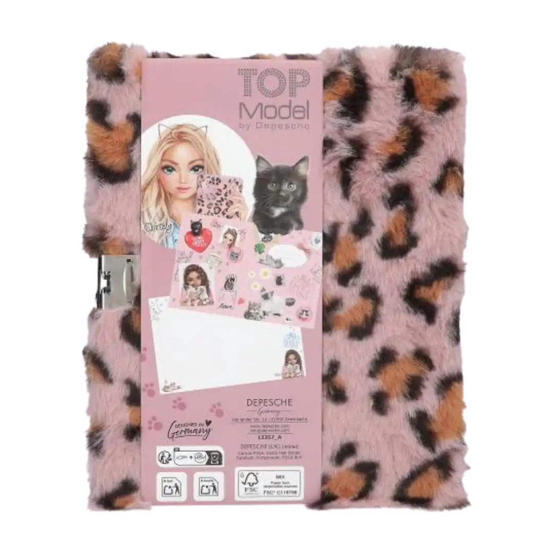 TOPModel Fur Diary with Lock