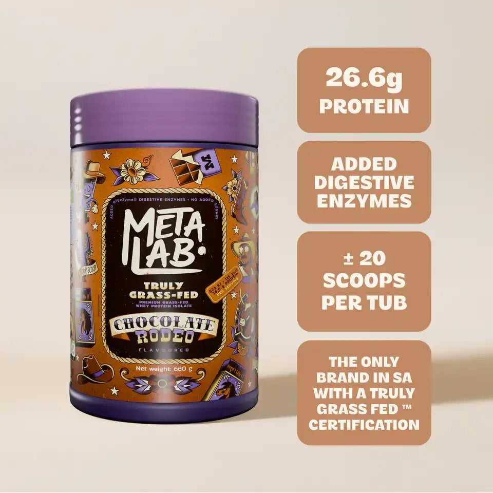 Metalab Truly Grass Fed Premium Whey Protein Isolate Chocolate Rodeo, 680g