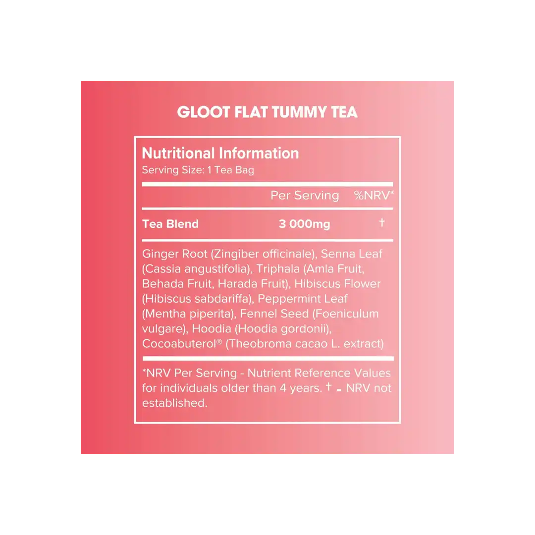 Gloot Flat tummy Tea, 20's