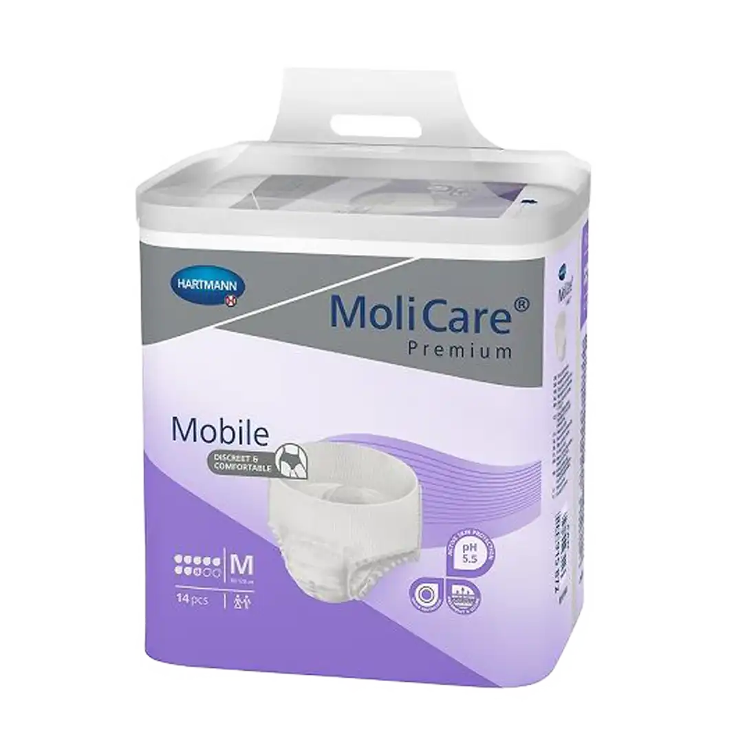 Molicare Premium Mobile Absorption 8 Drops Medium 14's