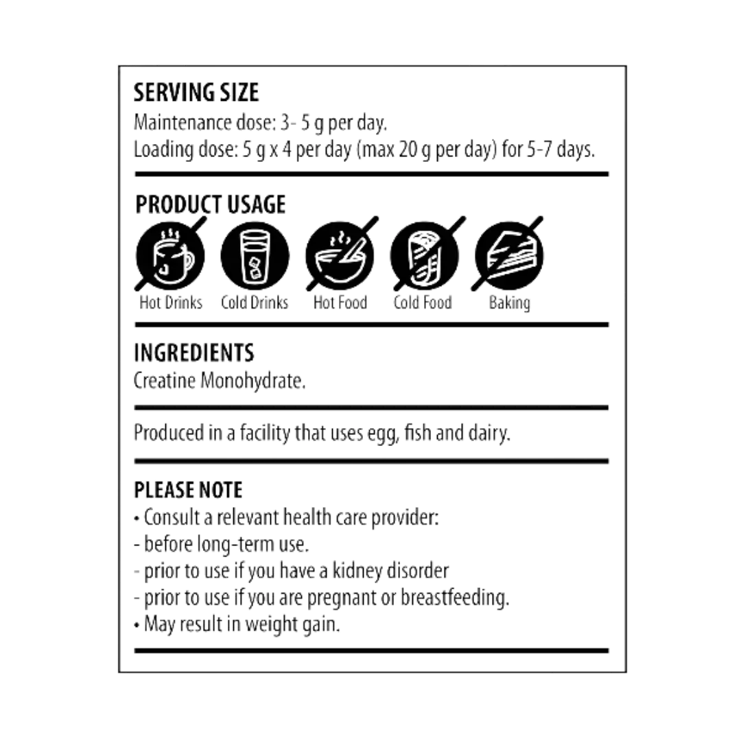 The Harvest Table Pure Creatine Powder, 200g