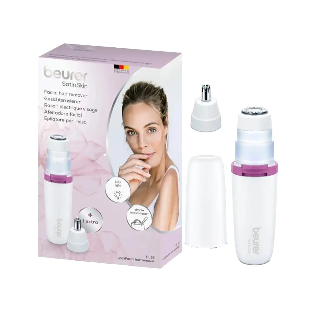 Beurer Facial Hair Remover & Eyebrow Trimmer HL 16 Upper Lip Nose Ear Hair