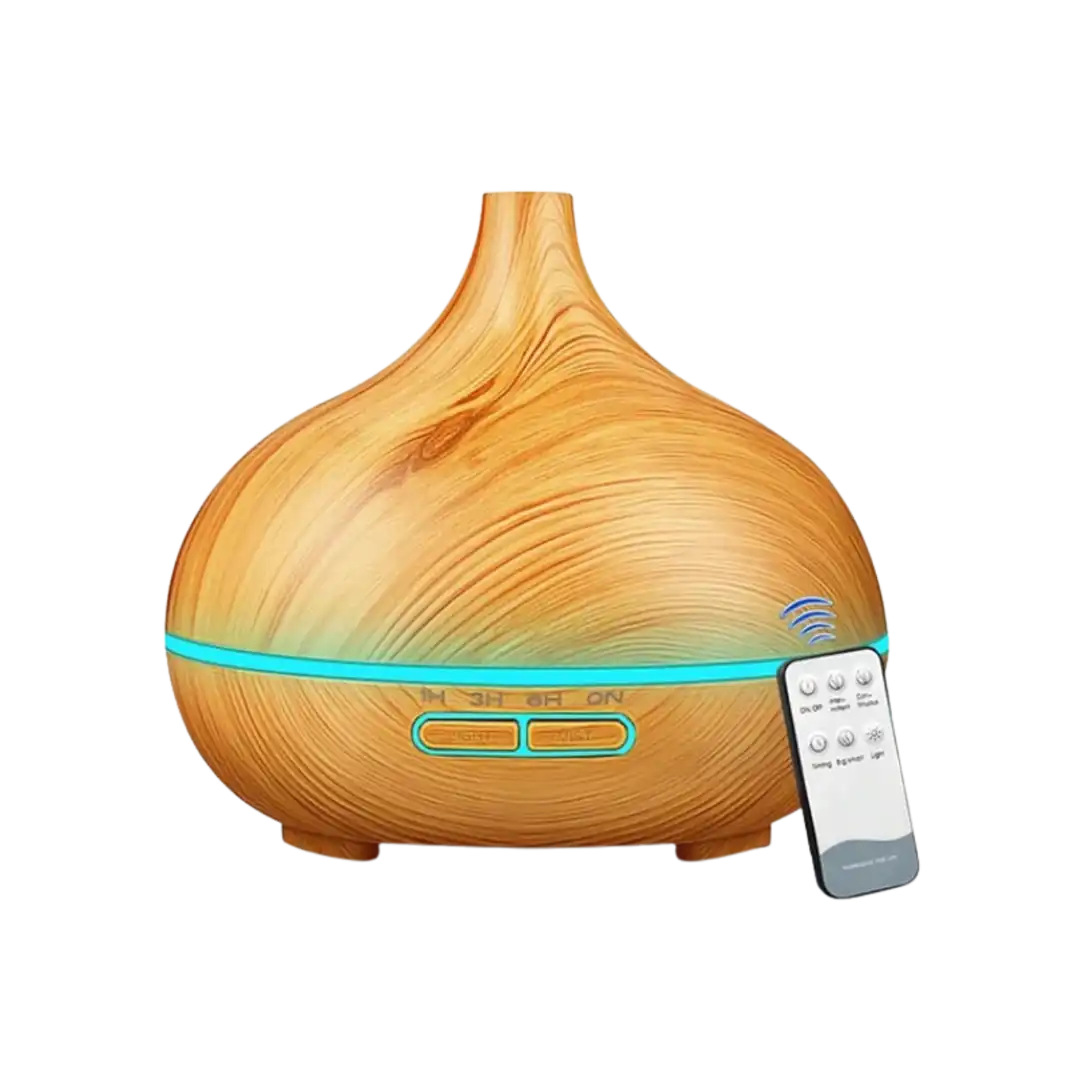 Ultrasonic Diffuser wood with Remote, Assorted