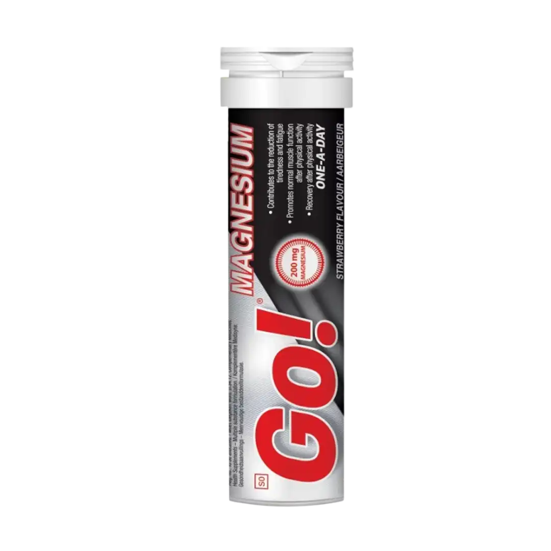 Go! Magnesium Effervescent Tablets Strawberry, 10's