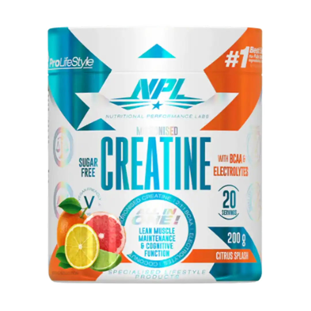 NPL Creatine BCAA and Electrolytes 200g, Assorted