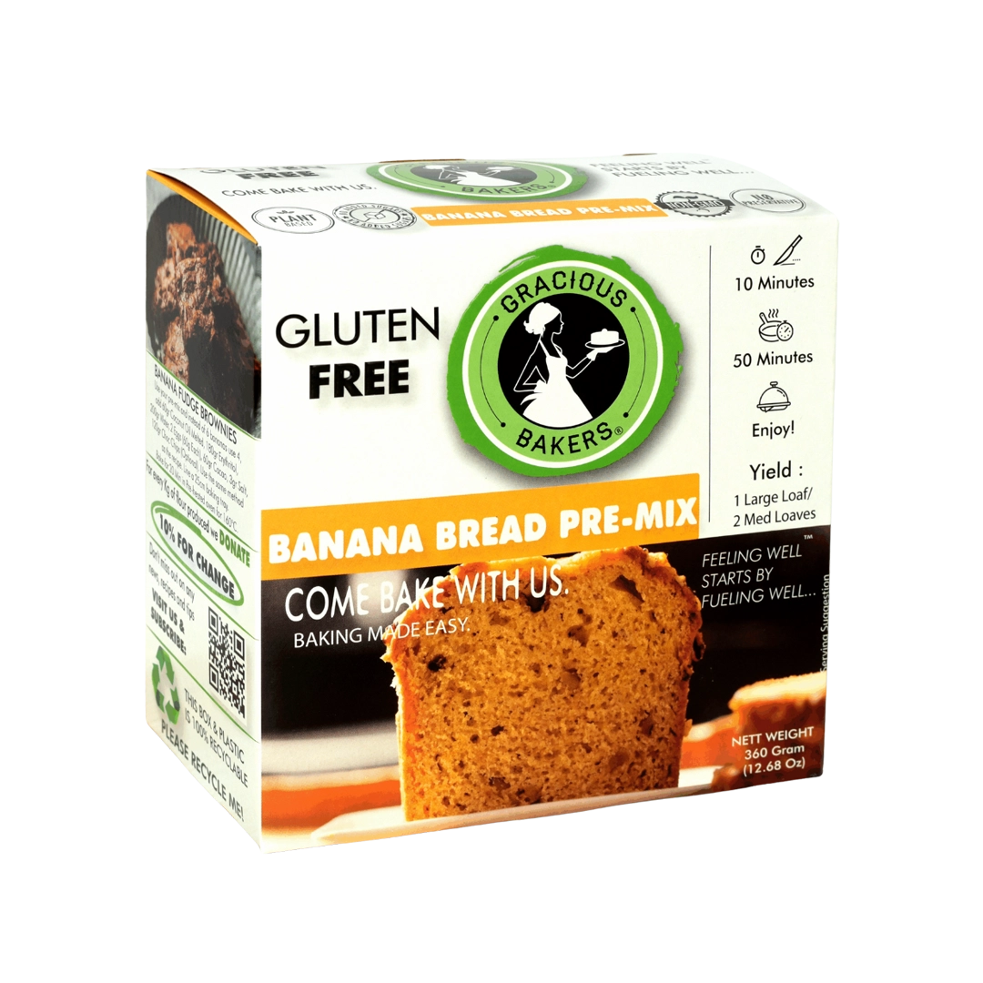 Gracious Bakers Banana Bread Pre-Mix, 360g