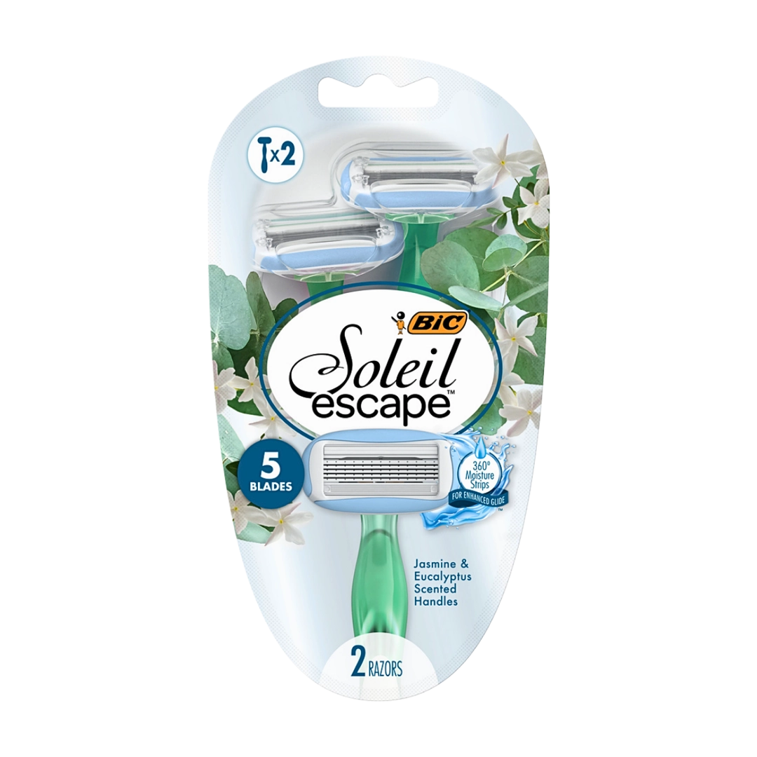 BIC Soleil Escape Women's Disposable Razors, Jasmine & Eucalyptus