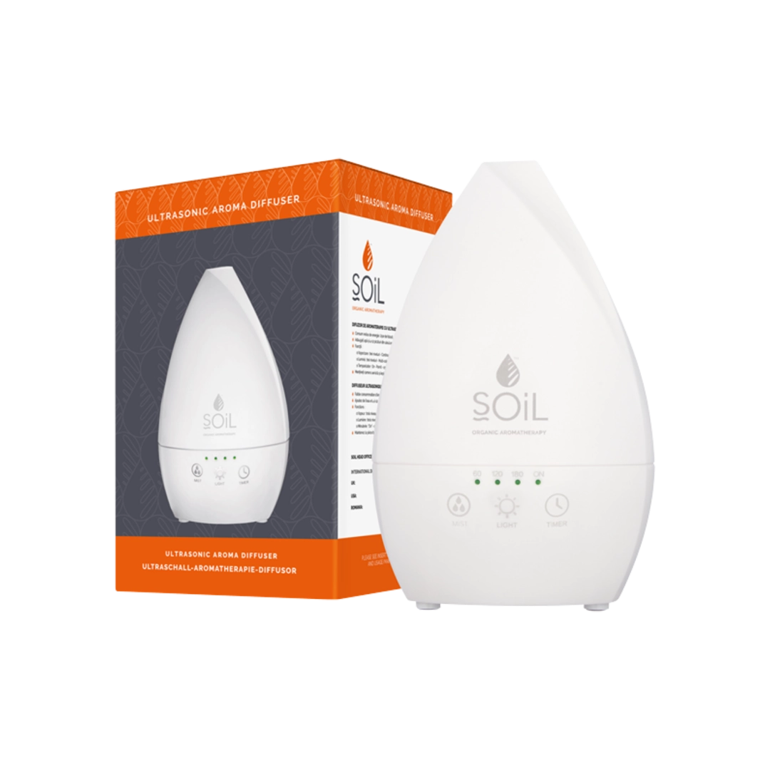 Soil Organic Ultrasonic Aroma Diffuser White