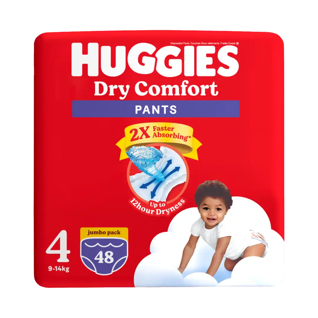 Huggies Dry Comfort Pants Size 4 Nappies, 48's