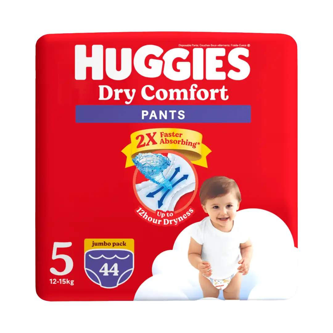 Huggies Dry Comfort Pants Size 5 Nappies, 44's
