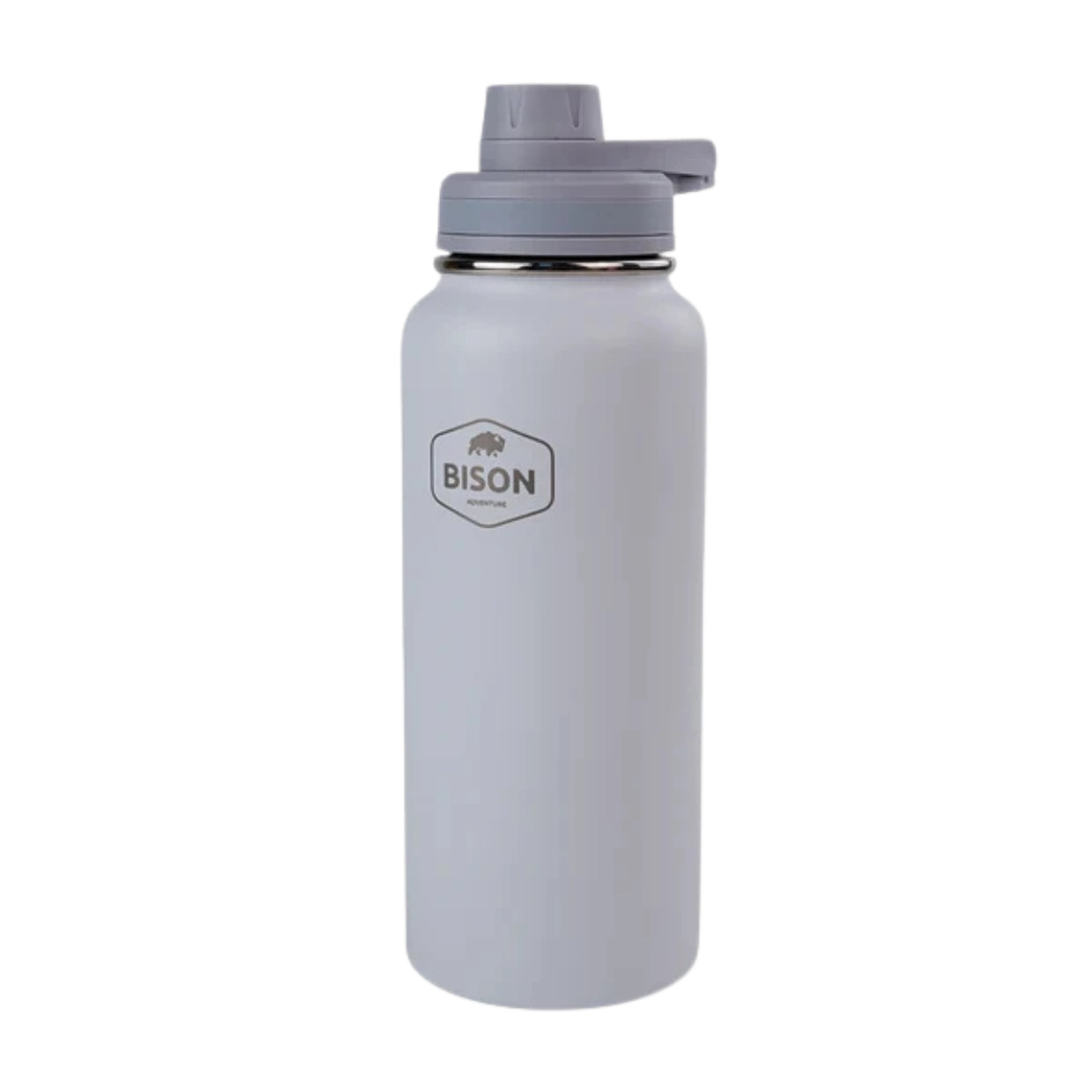 Bison Waterbottle White, 900ml