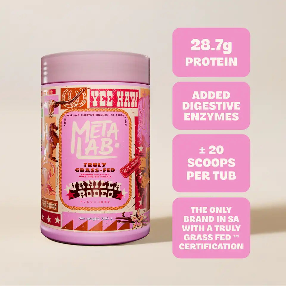 Metalab Truly Grass Fed Premium Whey Protein Isolate Vanilla Rodeo, 680g