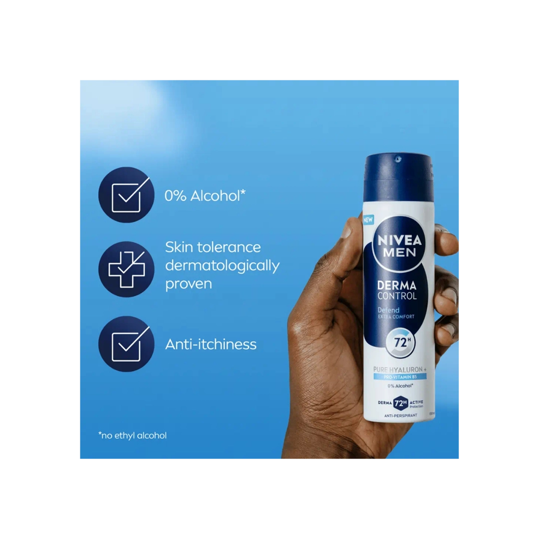 Nivea Men Derma Control Defend Aerosol, 150ml