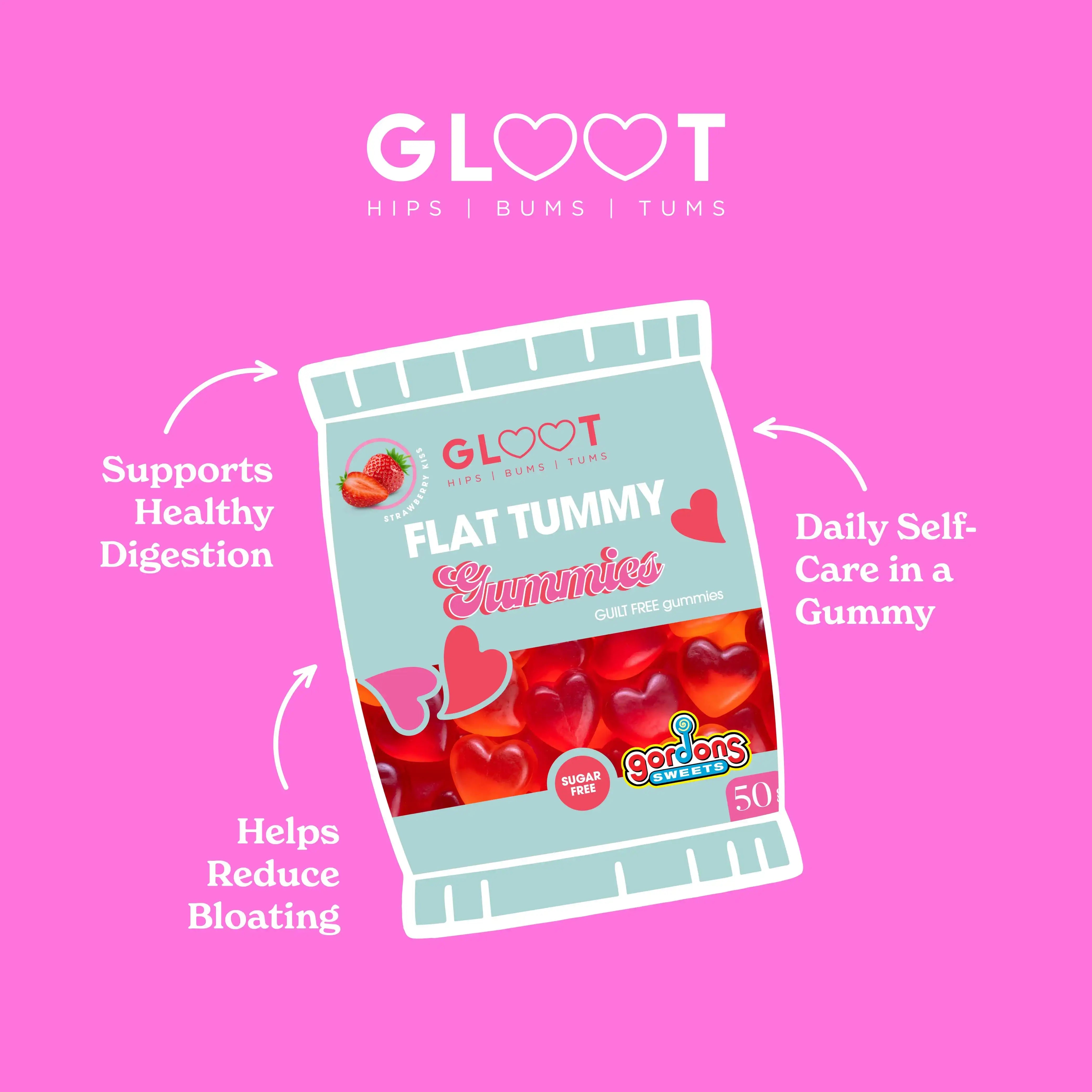 Gloot Flat Tummy Gummies, 50g