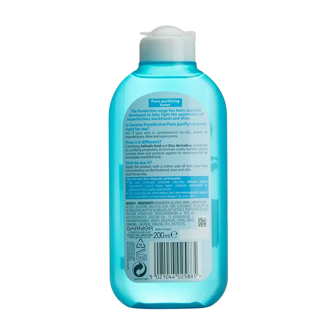 Garnier Pure Active Pore Purifying Toner, 200ml