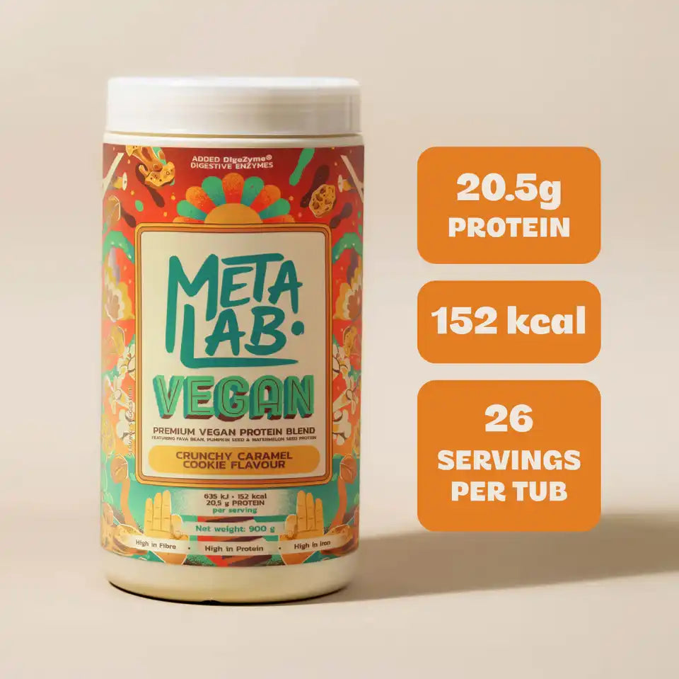 Metalab VEGAN Premium Plant Protein Crunchy Caramel Cookie, 900g