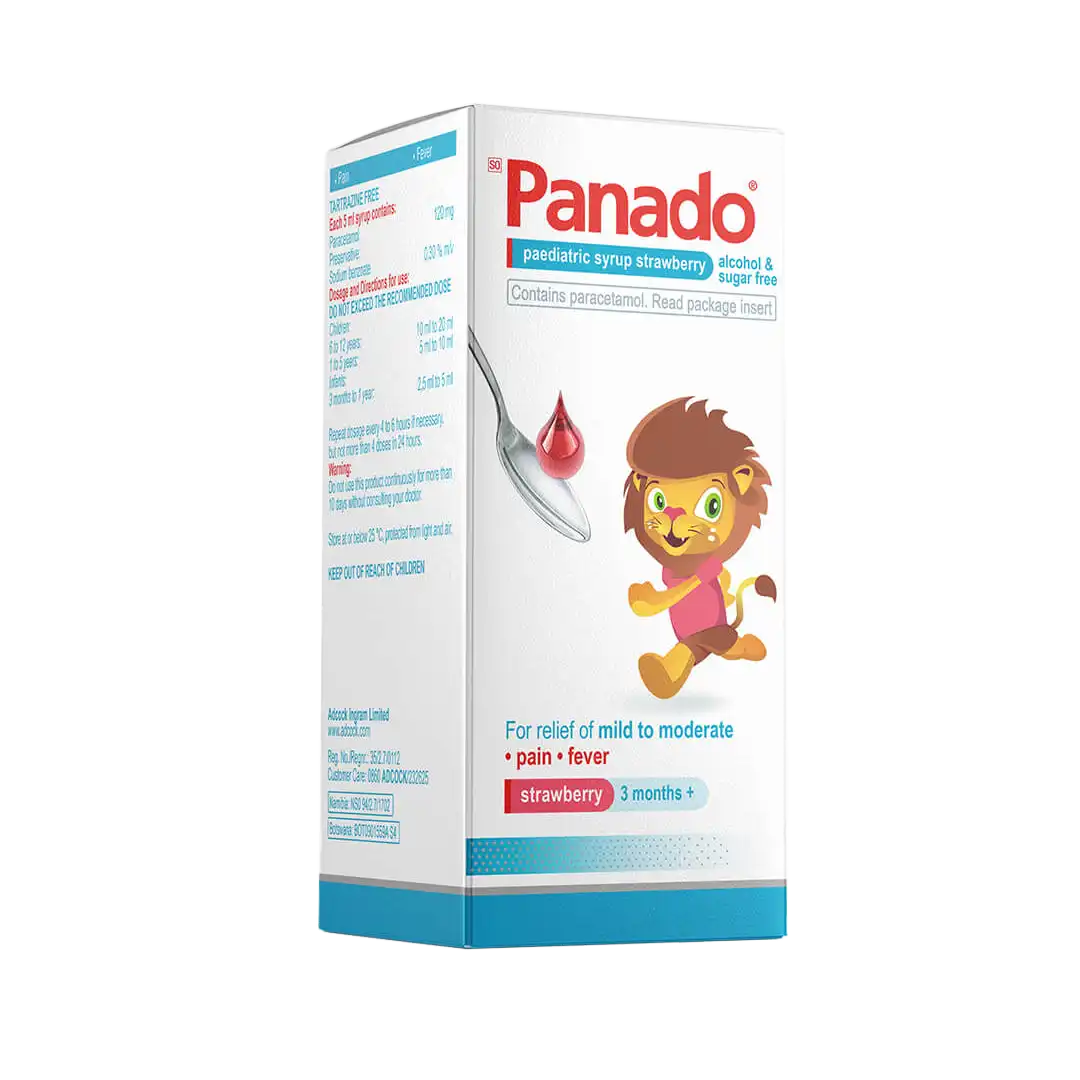 Panado Paediatric Syrup Strawberry, 100ml