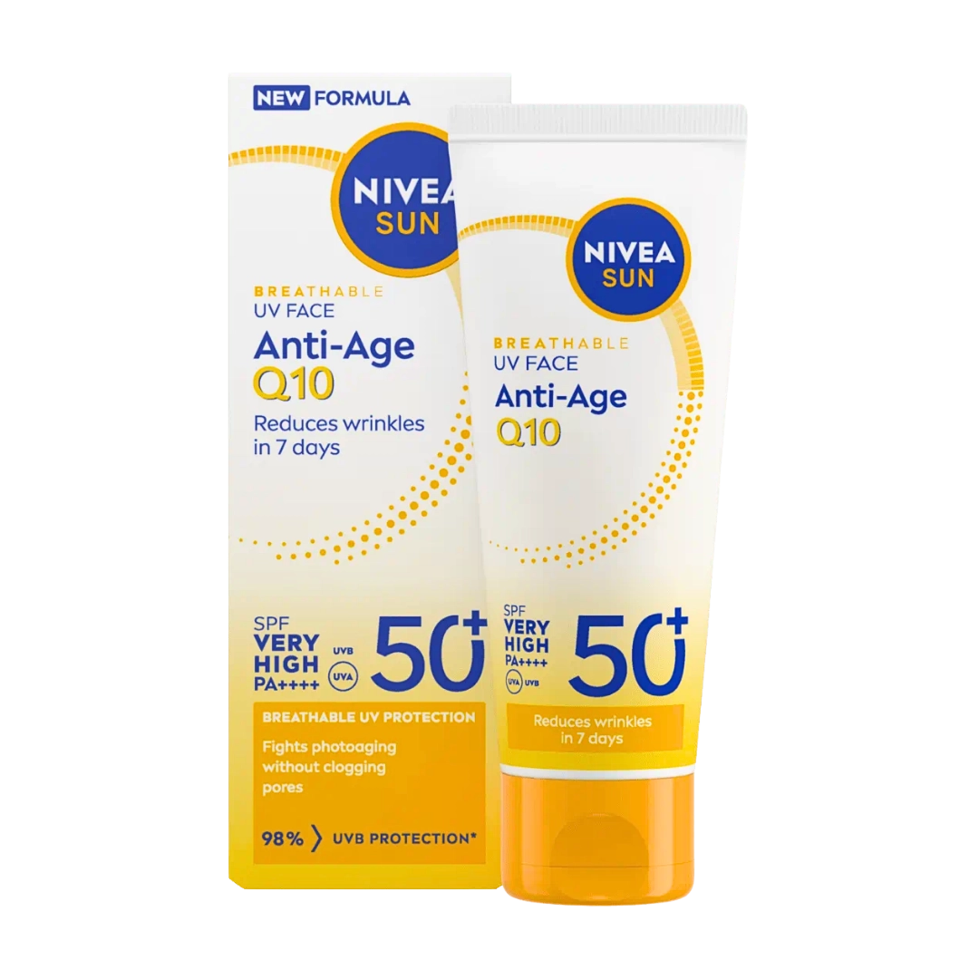 Nivea Sun Breathable UV Face Anti-Age Q10, 40ml