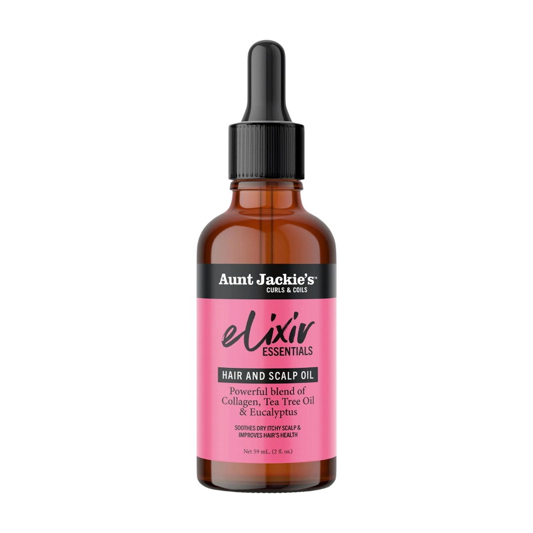 Aunt Jackie's Collagen, Tea Tree Oil & Eucalyptus Elixir Hair & Scalp Oil, 59ml