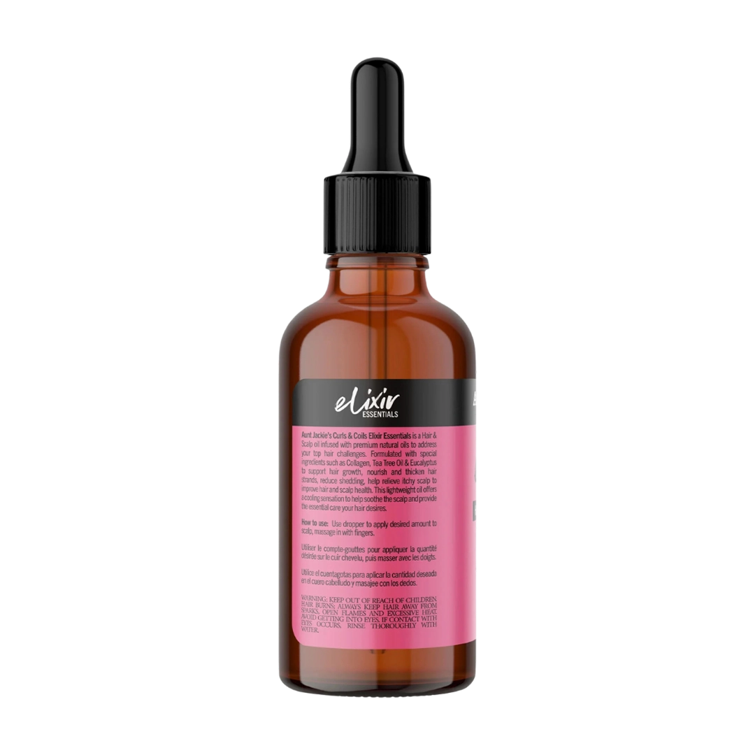 Aunt Jackie's Collagen, Tea Tree Oil & Eucalyptus Elixir Hair & Scalp Oil, 59ml