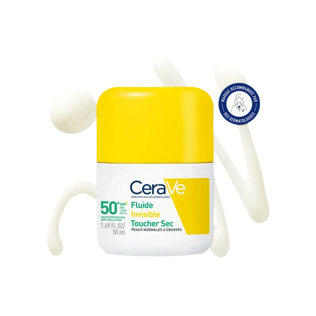CeraVe Invisible Dry Touch Fluid SPF50+ Normal to Oily Skin, 50ml