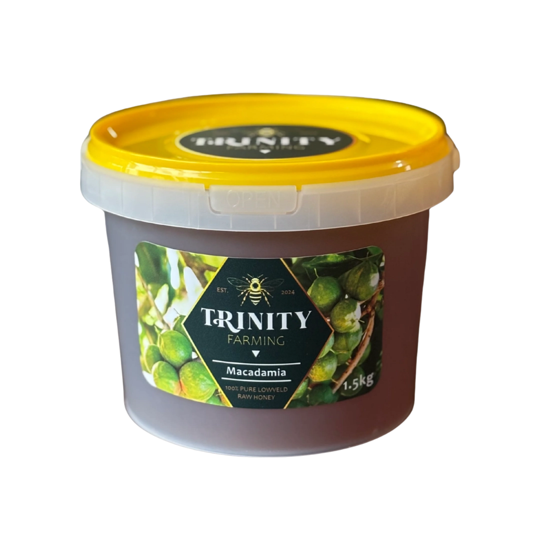 Trinity Macadamia Raw Honey Tub, 1,5kg