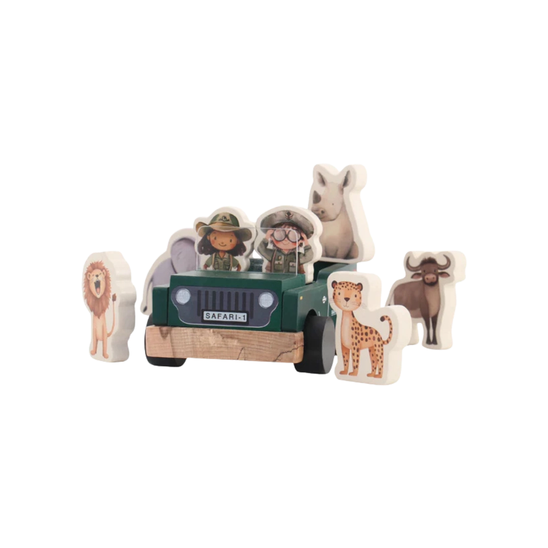 Grow Baby Wooden Toy Play Set On Safari