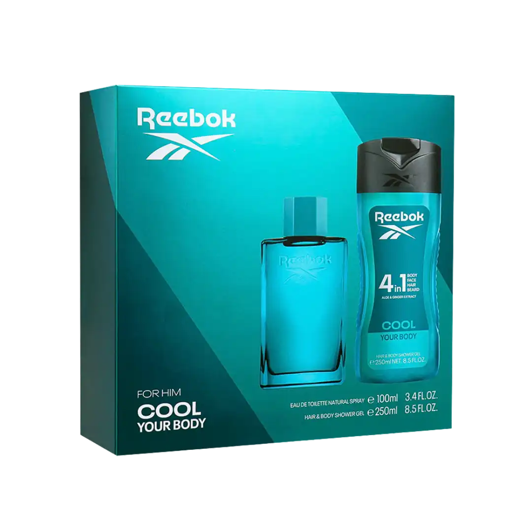 Ruby-Cell FOR MEN スキンケアセット 200ml & 50ml Reebok Cool Your Body Man Gift Set