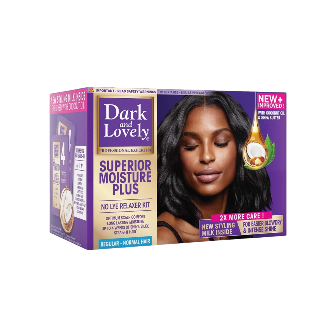 Dark & Lovely Superior Moisture Plus No Lye Relaxer Kit Regular