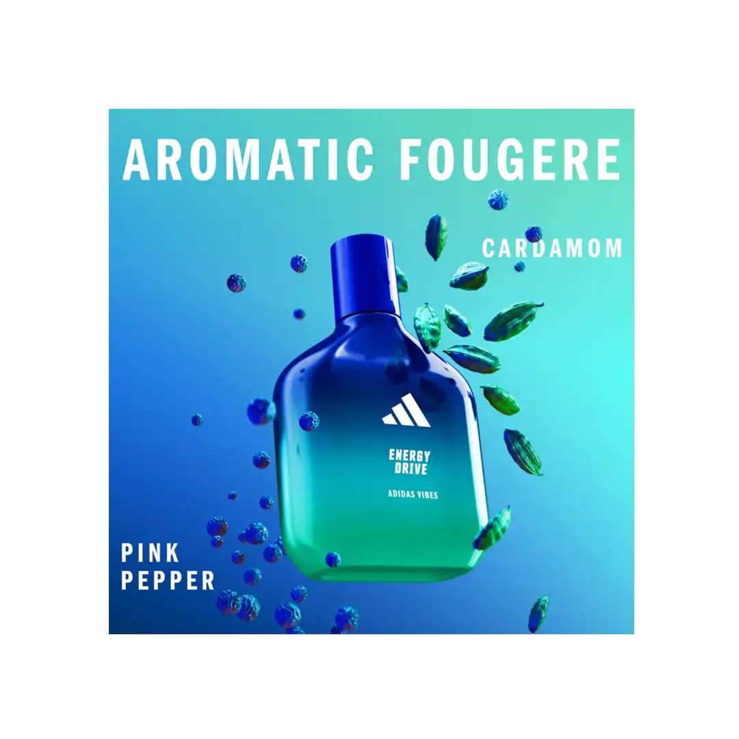 Adidas Vibes Energy Drive Eau De Parfum, 50ml