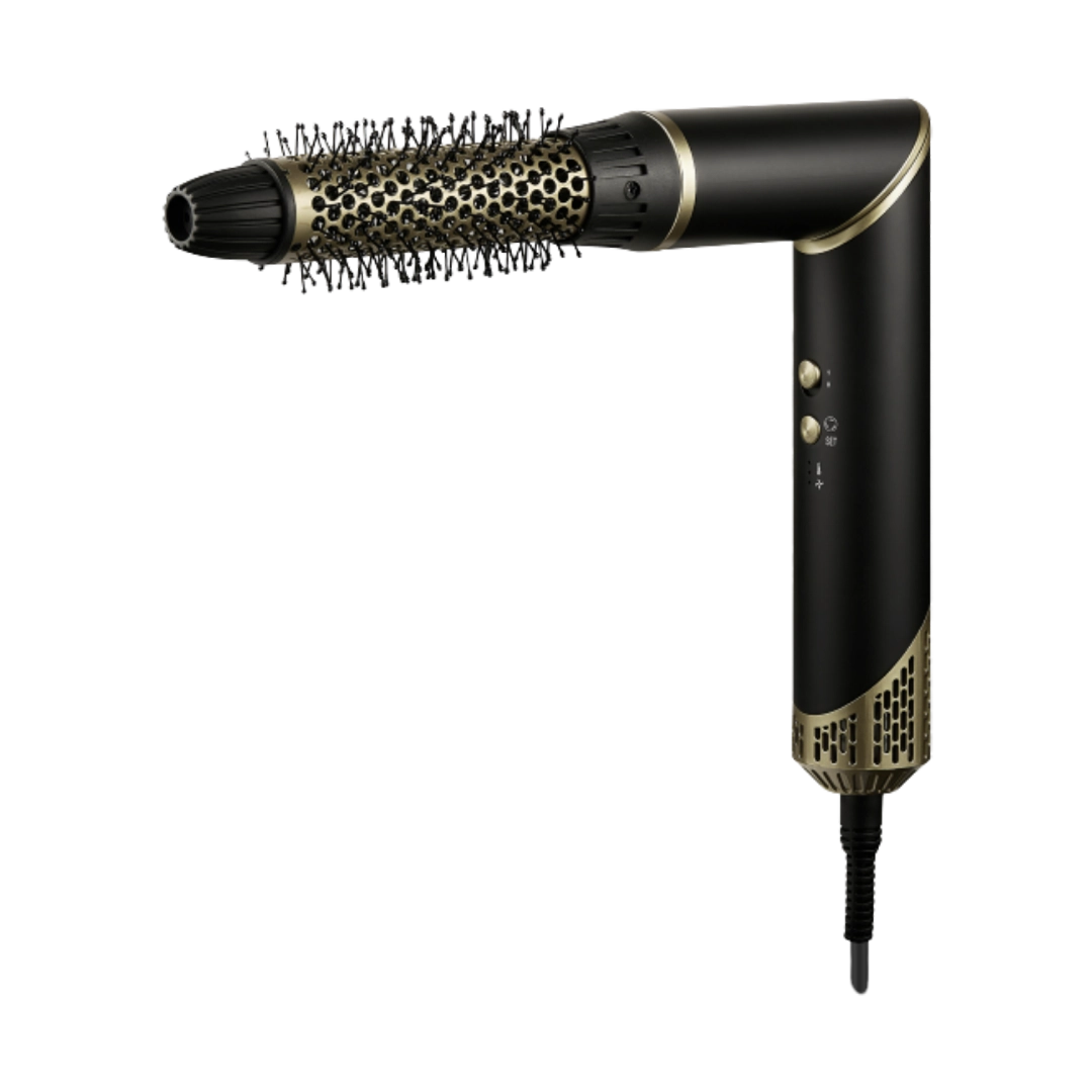 Carmen Ebony 5-in-1 Hot Air Brush Black Gold