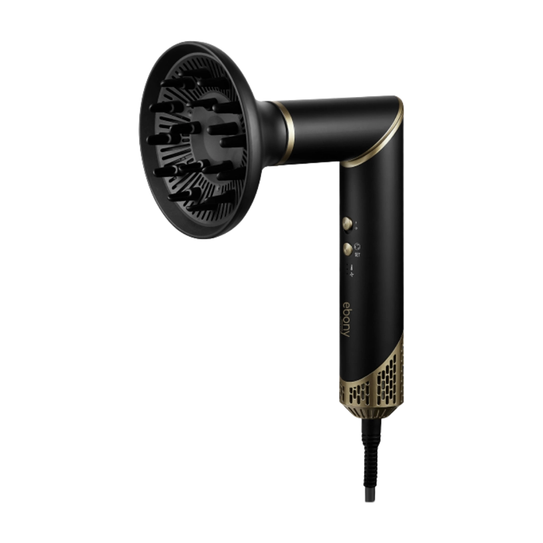 Carmen Ebony 5-in-1 Hot Air Brush Black Gold