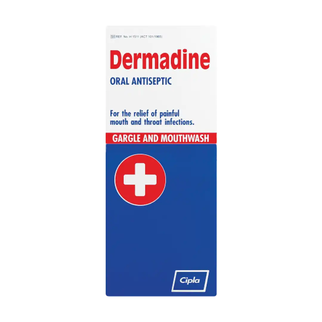 Dermadine Oral Antiseptic Gargle And Mouthwash 200ml